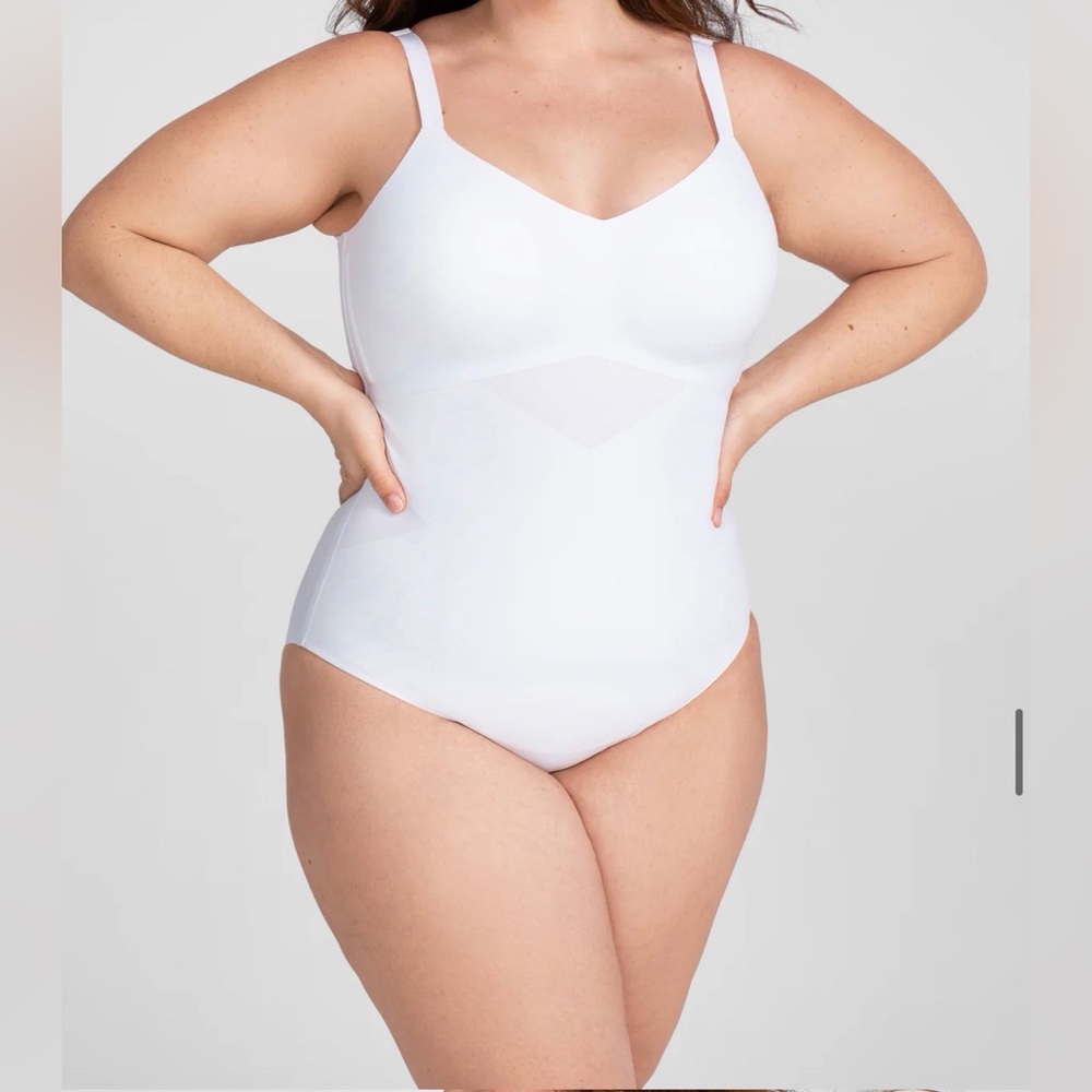 Honeylove White Shapewear Bodysuit